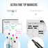 Cinch Magnetic Calendar Bundle: 3 Boards of 17"x12" - Monthly, Weekly, Daily - Magnetic Calendar for Fridge with 6 Fine
