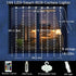 KBG (8Ft 6Ft) Smart Curtain Lights RGB Color Changing Christmas Curtain Lights, USB Powered with Remote/APP Control