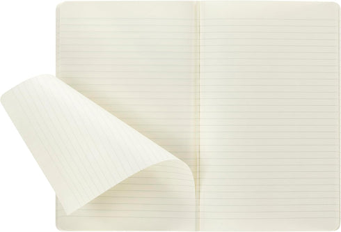 Moleskine Volant Journal, Soft Cover, Large (5" x 8.25"), Ruled/Lined, Coral Orange/Aqua Blue, Set of 2