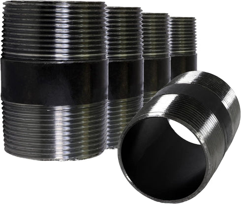 OQCM2025-5 Nipple Pipe, 2 in. x 2-1/2 in, Black, 5 Pack