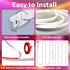Yeewhale Lights3.3ft Lights5V ControlIP65 LED Neon USB Powered LED Strip Color Changing Rope Light with APP Waterproof