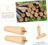 4pcs M8 5x15cm KALLORY Solid Wood Furniture Legs Sofa Replacement Legs Cabinet Feet with Threaded Rod for Coffee Table