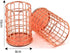 QDKVTNDJZ 2 Pack Metal Pen Potnizers Makeup Brushes Holder for Desk Office, Rose Goldr