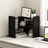 Furinno Classic Desktop Organizer Storage Rack, Adjustable Free Style Rotation Display Bookshelf, Espresso 6.7D x 23.7W