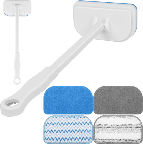 MOSEN Scrub Brush for Shower,4-in-1 Cleaning Brushes with 4 Different Function Cleaning