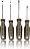 Spec Ops Tools 4-Piece Screwdriver Set, Phillips & Slotted with Magnetic Tip