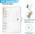PATIKIL A6 Clear Binder Cover - 2Pcs Soft PVC Loose Leaf Binder Protector Refillable Notebook Shell with Snap Button