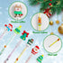 DIYASY 24 Pieces Christmas Stackable Pencils, Holiday Mechanical Pencil Bulk for Kids Party Supplies