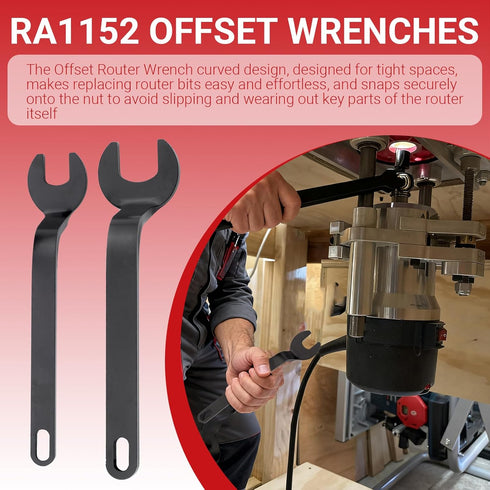 Ziyuan RA1152 Offset 1617EVS,1617,1619EVS,1613,MRF23EVS Wrenches for Router Bit-Changing,Fits Bosch Routers