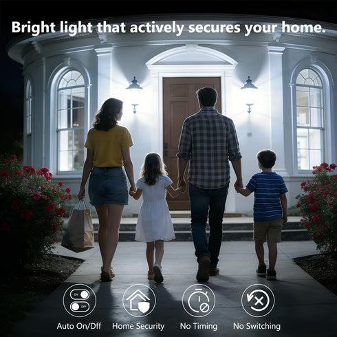 4 Pack A19 Bulbs Bulb 60W 9W, 5000K, E26 DAYBETTER Dusk to Dawn Light Outdoor, Auto On/Off Photocell Sensor LED Light