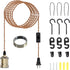 Insert E26 lamp Holder Cable 19.68 feet Long, Twine Insert Pendant Light
