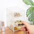 Small Desk Organizer with Drawer, Desktop Organization for Office Supplies and Jewelry Storage