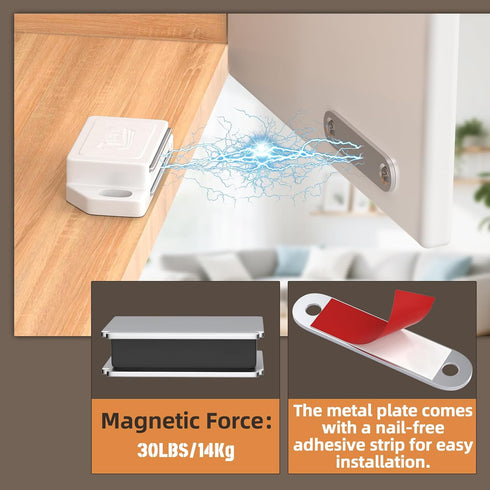 12 Pack Closet 30LB) Cabinet Magnetic Door Catch Jiayi Plastic Cabinets Door Magnets for Small Furniture Closure