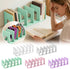 Generic 5 Closet File Organizer for Desk with Compartments, Acrylic File Organizer for Vertical Paper Notebook