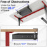 No Drill Under Desk Laptop Mount, Metal Under Desk Storage Shelf with Cable Management, Laptop Storage Tray