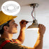 Xelsluthe 115mm (4.5") Light Fixture Mounting Bracket, Light-Mounting Bracket Light Crossbar Round Ceiling Plate
