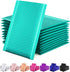 GSSSUSA Bubble Mailers 4x8 Inch, 50 Pack Padded Envelopes for Mailing Jewelry, Small Business, Teal