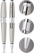 Cross Edge Pen, Medium 0.7 mm, Black Ink, Titanium Barrel (AT05555)