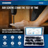 Drywall Screws Assortment Kit - #7 Black Wood Screws Set, 160pcs in 5 Sizes for Wood, Sheetrock and More