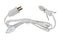 Replacement Clip in Lamp Cord for Christmas Village House, Includes Clear Light Bulb, Single Light