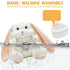 Baby Sleep Soother Bedtime Bunny Toy with Cry Sensor, Moms Heartbeat Lullabies White Noise, Starlight Projector