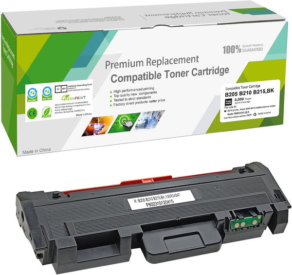 Remanufactured Toner Cartridge B205 B210 B215, Black High Capacity for Xerox B215DNI B205DNI Printer