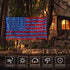 420 4th, American Flag Lights, Super Bright Lighted American Flag Net Light Waterproof US Flags String Light