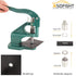 Hand Press Heavy Duty Eyelet Grommet Machine Tool Kit, Grommet Dies Press Machine with 1500 Pcs Silver Grommets