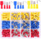 Hilitchi 255Pcs Fully Insulated Female/Male Spade Quick Wire Crimp Terminals Connectors Kit, 22-16/16-14/12-10AWG