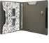 Portfolio Organizer File Folder with 3-Ring Binder and Color File Folders, Black and White