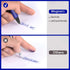 Gel Pens, 100 Pack Blue Fine Point Pens, No Smear Ink for Left Hand, Retractable Rollerball for Smooth Writing, 0.5MM