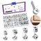 Swpeet 100Pcs 4 Sizes Furniture Connecting Cam Lock Fittings Assortment Kit for Closets and Bed Furniture