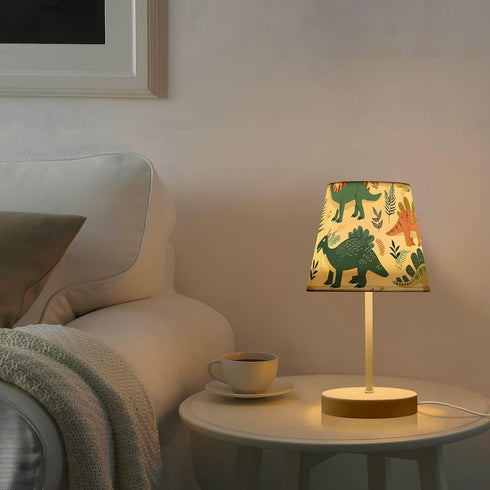 3 ALAZA Table Lamp Dinosaur Childish Animal Dino Bedside Lamp for Bedroom LED Nightstand Desk Lamp with USB Port, Way