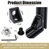 20 Set Black 2020 Series Aluminum Profile Connector Kit, 20pcs Corner Brackets with 40pcs M5 Screw Bolts and T Slide Nuts for 2020 Series Aluminum Profile Rail, T Slot Aluminum Extrusion Accessories
