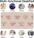Generic 35. 4" 16. 5" Cute Cups Desk Mat Multifunctional Table Protector Pad, Waterproof Dual Sided Desk Mat