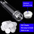 50 PCS Clear Test Tubes 140 x 25mm with Screw Caps, 40ml Plastic Test Tube with Aluminum Covers for Party Favors
