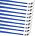 YOUOWO 10 Pack Neck Lanyard, Office Nylon Blue Lanyards with J-Hook for Badge Holders, ID Name Badges