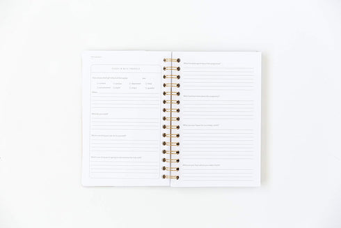 Promptly Journals, My Postpartum Journal: A Year of Self-Care (Cashew, Brown, Leatherette) | Mental Health Journal for