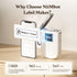 NIIMBOT Label Maker with Tape D11, Portable Bluetooth Label Printer, Rechargeable 300 DPI, White