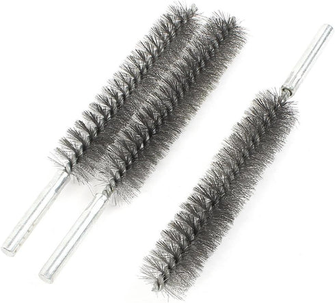 uxcell 17cm Long, 25mm Diameter Stainless Steel Wire Tube Cleaning Brush, 3 Pcs