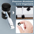 SmallCat 3 Pcs Desk Cable Anchors, Adjustable Metal Cord Organizers with Adhesive Dots, Cable Management Clips
