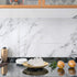 Decotalk White Marble Contact Paper for Countertops, Peel and Stick Marble Wallpaper, Waterproof, 12"x120"