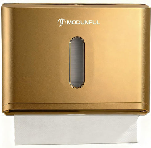 Adhesive Paper Towel Holder for Bathroom: Multifold/Trifold/C Fold Paper Towel Dispenser for