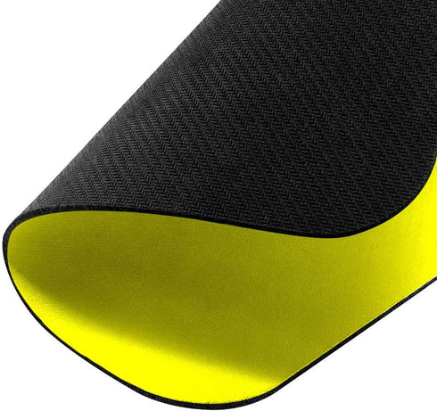 Extra Large Non-Slip Rectangle Mousepad, FINCIBO Solid Bright Yellow Mouse Pad for Home and Office
