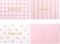 Crisky Pink Thank You Cards with Envelopes, 50 Pack Lattice Polka Dot