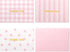 Crisky Pink Thank You Cards with Envelopes, 50 Pack Lattice Polka Dot