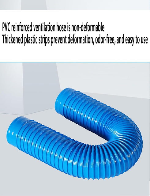 Generic 1Meter 30-100mm 3.2cm) Industrial Dust Suction Pipe Blue PVC Plastic Flexible Hose Dust Removal Pipe Soft