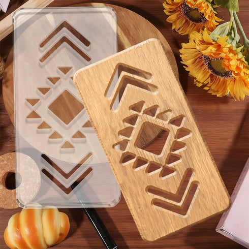 7.87x 11.81 inch Aztec Pattern Router Template Acrylic Router Template for Woodworking Drawing Inlay Templates for Wood