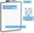 Mr. Pen Dry Erase Board - 14” x 11” with Black Marker, Gray Frame, Small White Board for Kids