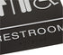 Headline Sign 9007 ADA Wheelchair Accessible Restroom Sign, 6 x 9 Inches, Black/White, Made in USA